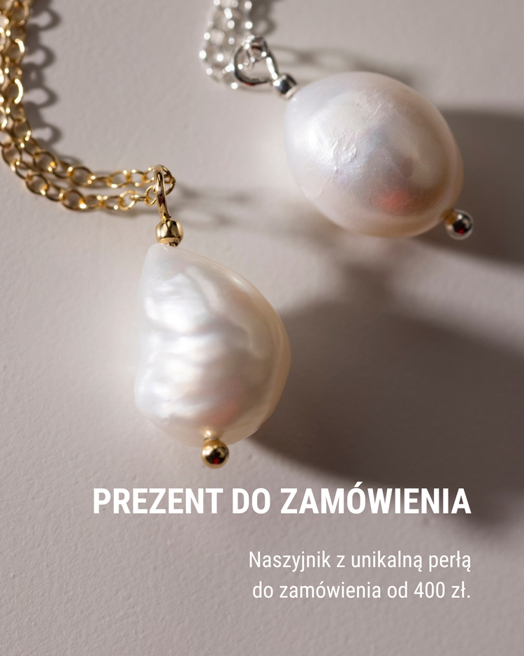 Naszyjnik z perłą na prezent